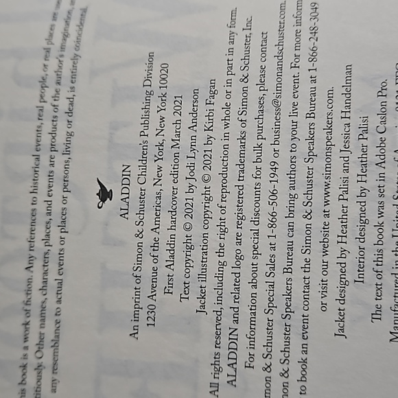 Simon  & Schuster Thirteen Witches The Memory Thief by Jodi Lynn Anderson NWOT - Picture 7 of 8